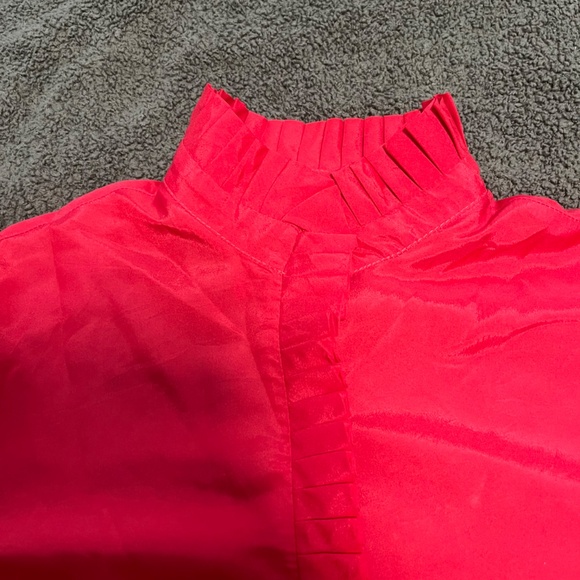 Red Ruffle Blouse - Picture 2 of 4